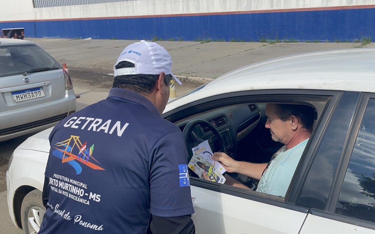 Porto Murtinho incentiva a população uma campanha conscientização para redução de acidentes