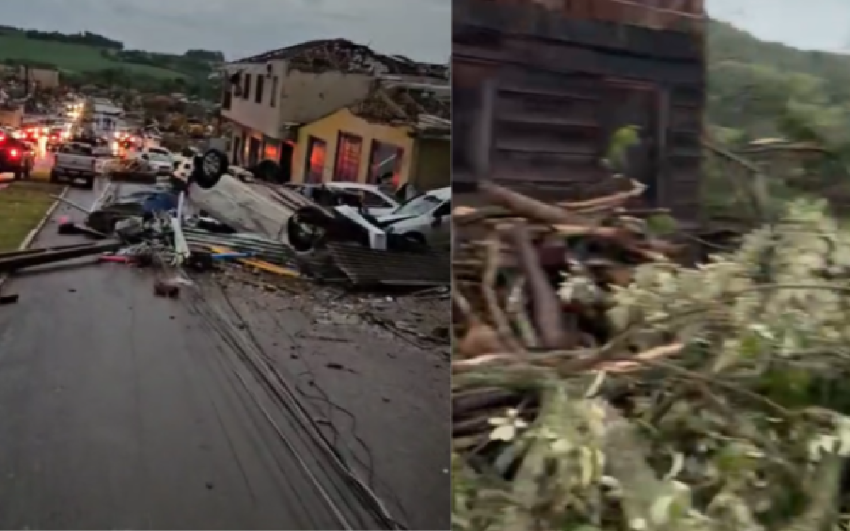 Tornado deixa ao menos cinco mortos e mais de 400 feridos no interior do Paraná