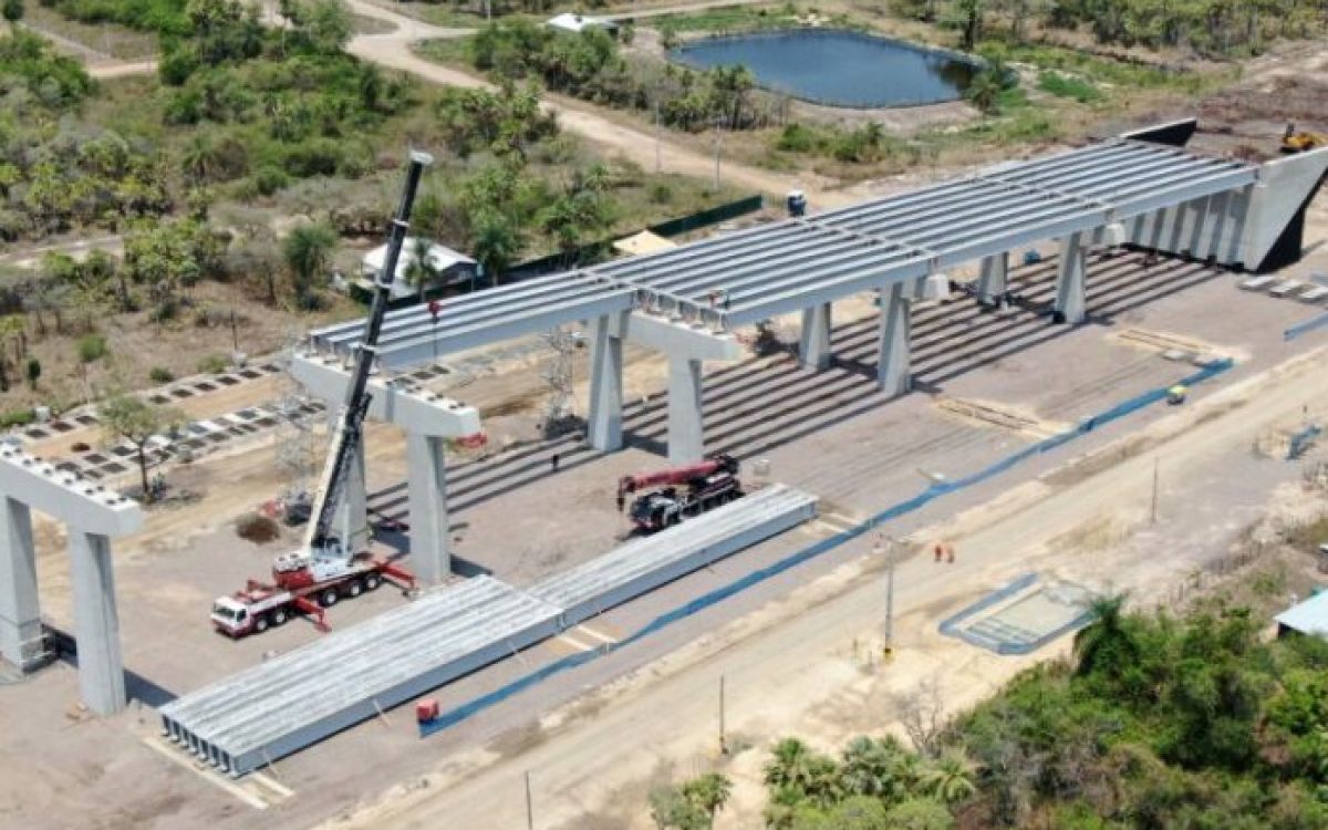 Obra da ponte no Rio Paraguai está 43,6% concluída nas duas margens