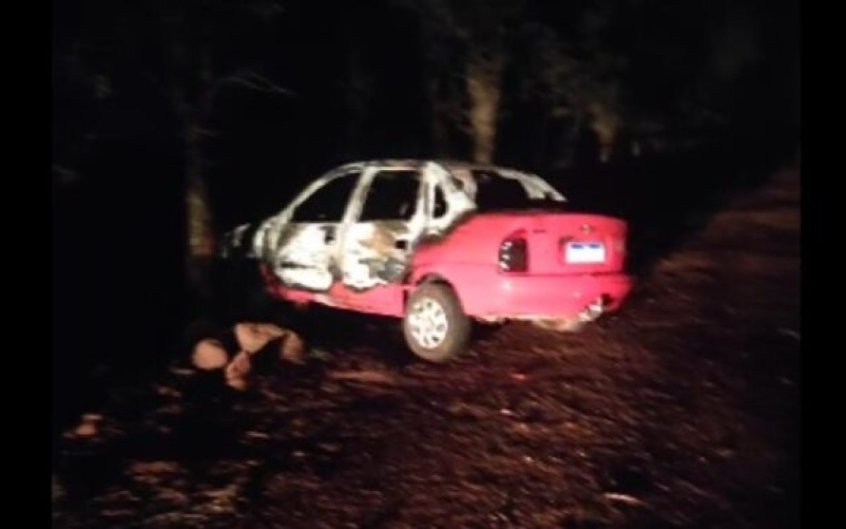 Corpo carbonizado é encontrado dentro de carro na MS-465